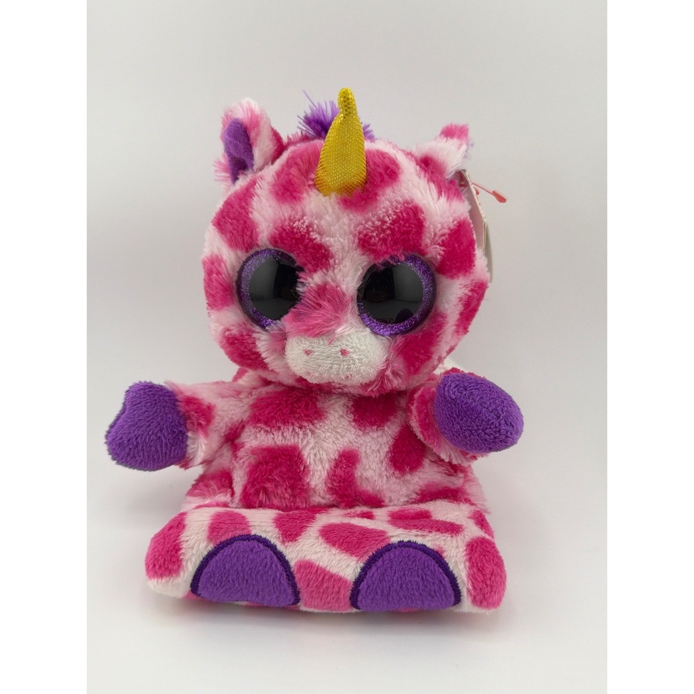 Ty Peek-A-Boos Uni Pink Giraffe Unicorn Phone Holder Plush Y2K Retro Cute